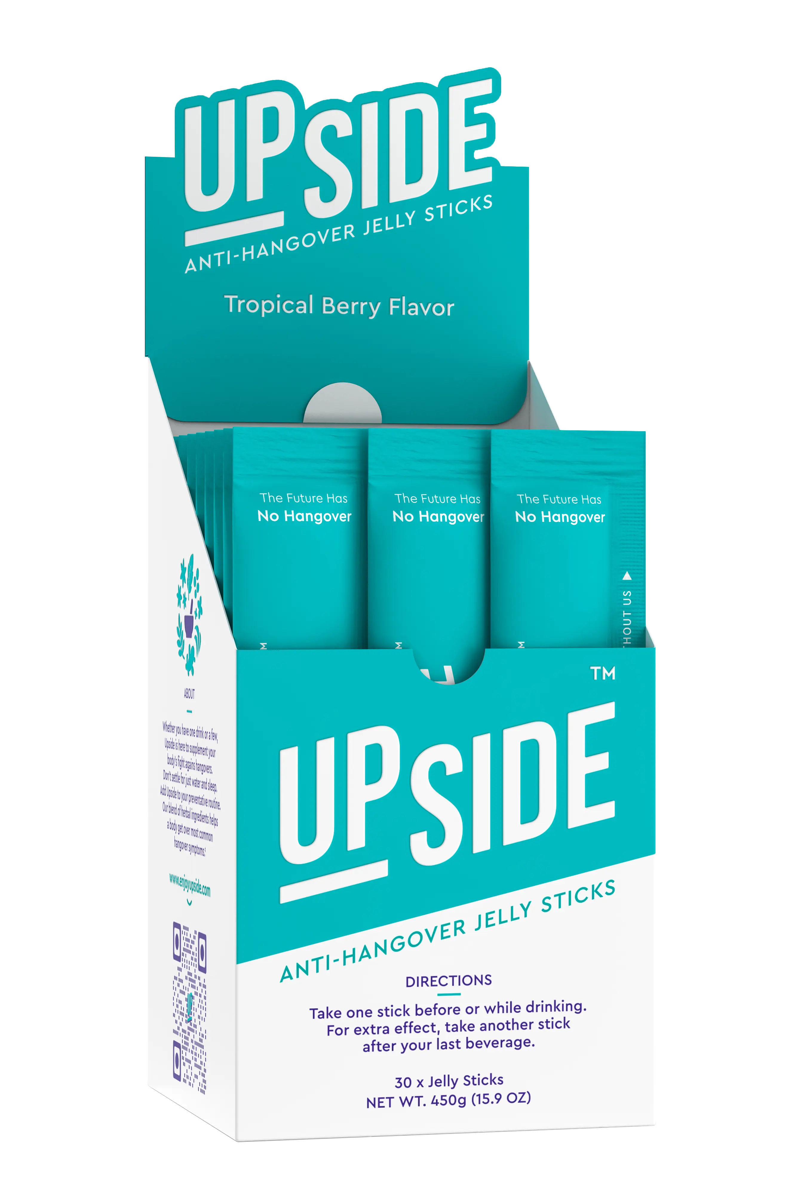 Upside Hangover Sticks - Party Box (30-Pack) (Best Value!) - Upside Hangover Jelly